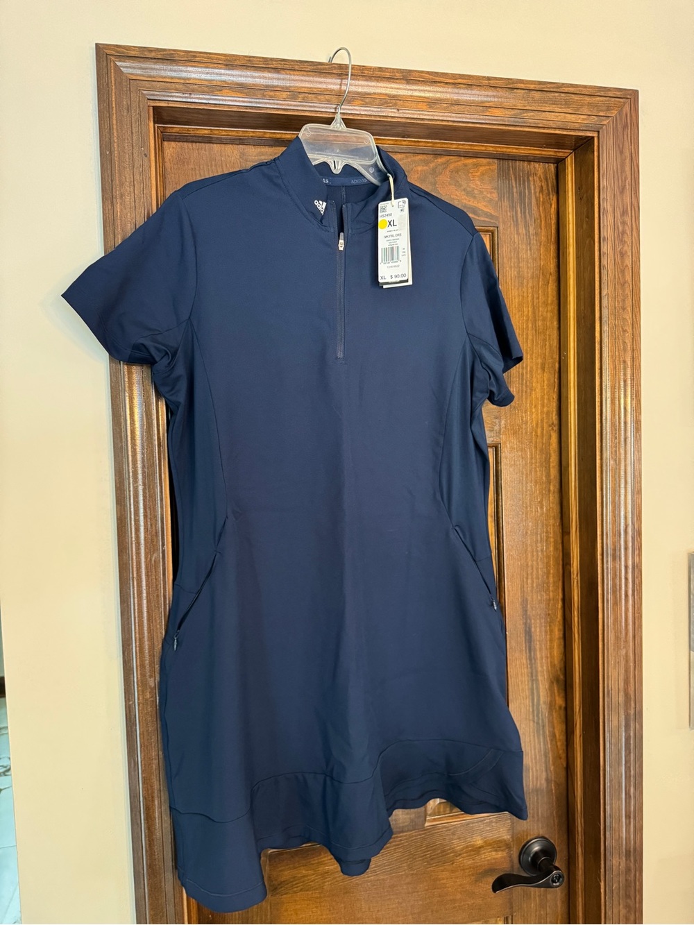 adidas Golf Navy Short-Sleeve Athletic Dress